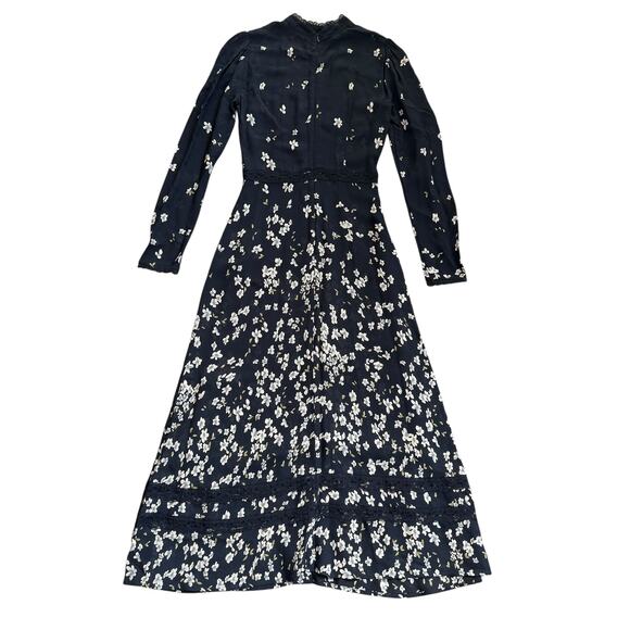 Reformation Natalia Lace Trim Midi Dress - Picture 4 of 12